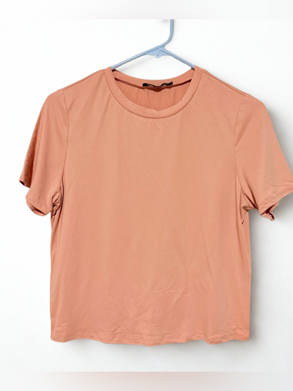 Perfect Peach Cropped Crew Neck TShirt NWT